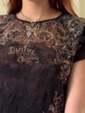 Vintage Rhinestone Printed Tee - HouseofHalley
