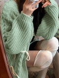 Vintage Twist Design Horn Buckle Cardigan - HouseofHalley